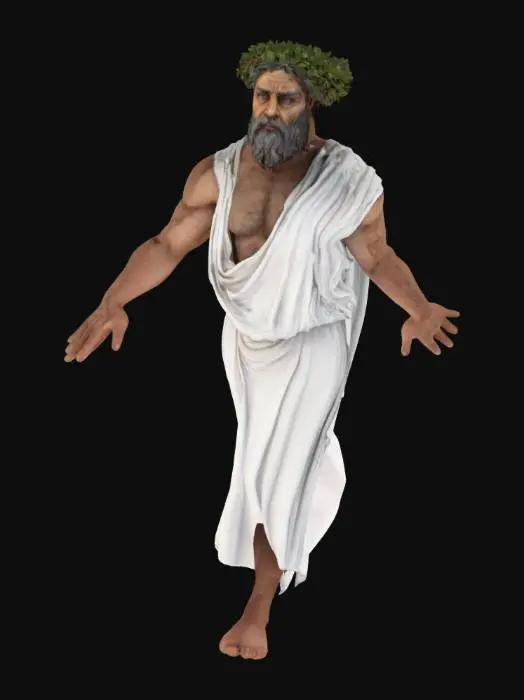 3D model for Древнегреческий философ
Промпт: Ученый древнегреческий философ стоит в T-позе, с руками, вытянутыми в стороны, и ногами вместе. На нем традиционная тога и лавровый венок на голове. Выражение спокойное и мудрое, аккуратная борода. Стиль реалистичный, с акцентом на драпировку тоги и детали венка.