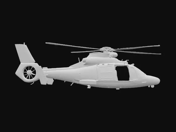 3D model for Coast Guard Helicopter in Flight