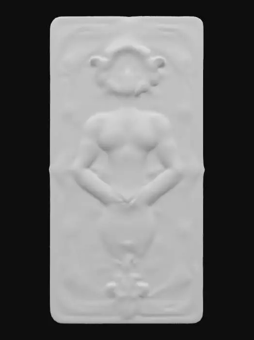 3D model for  TAROT  CARD of  Emo Rococo Nouveau Steel  romanticism is futuristic elegance unique style blends intricate baroque aesthetics with vivid emotional expression and modernism, creating a striking and mesmerizing visualized CARD