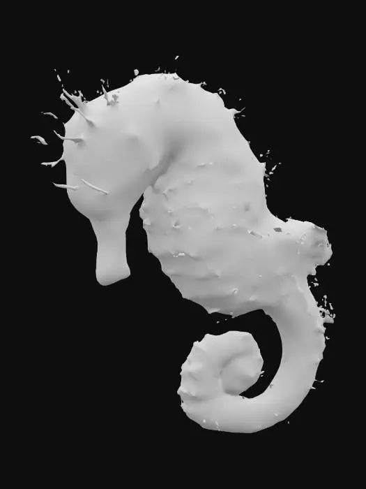 3D model for Majestic Seahorse, #ocean#