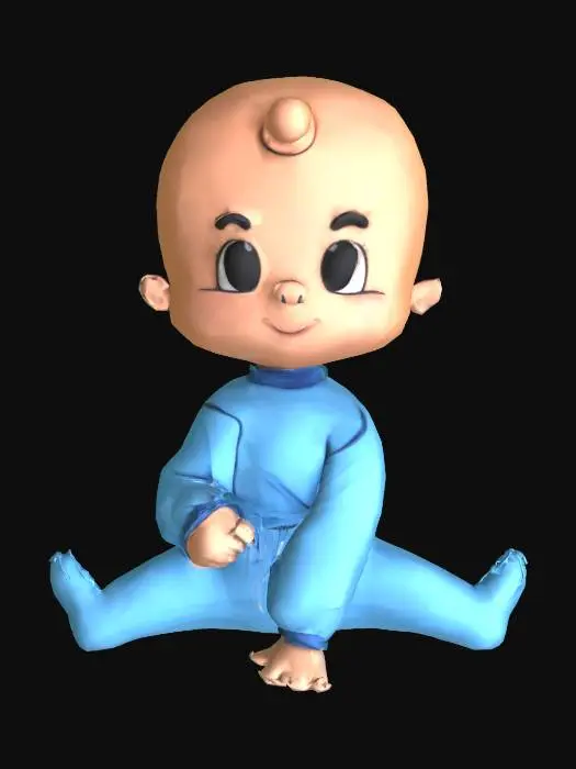3D model for Baby Joy, #SketchTo3D#