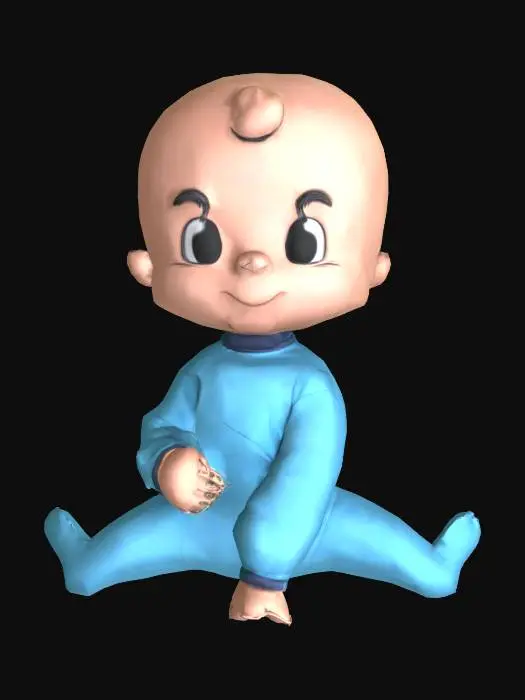 3D model for Baby Joy, #SketchTo3D#