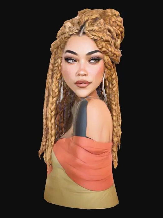 3D model for Braided Beauty
