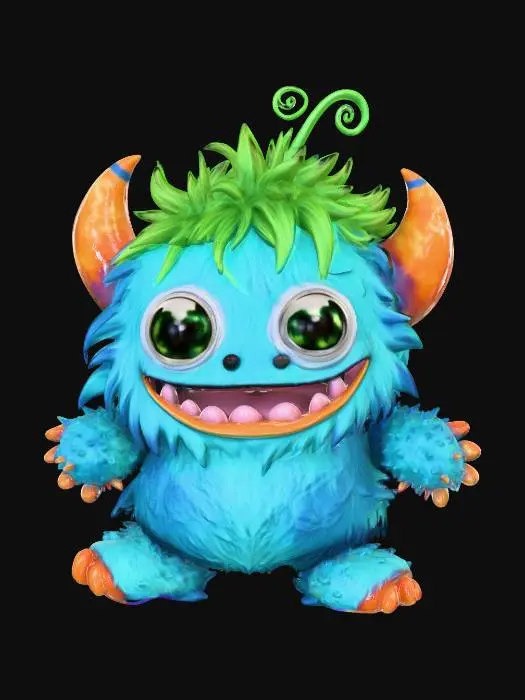 3D model for Fuzzy Giggles