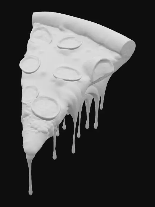 3D model for Pepperoni Delight Pizza, #food#