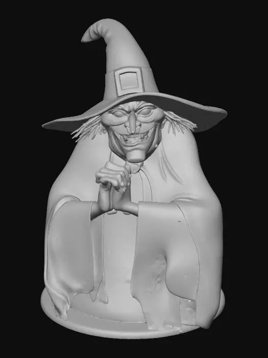 3D model for Wicked Witch Grin, #villain#