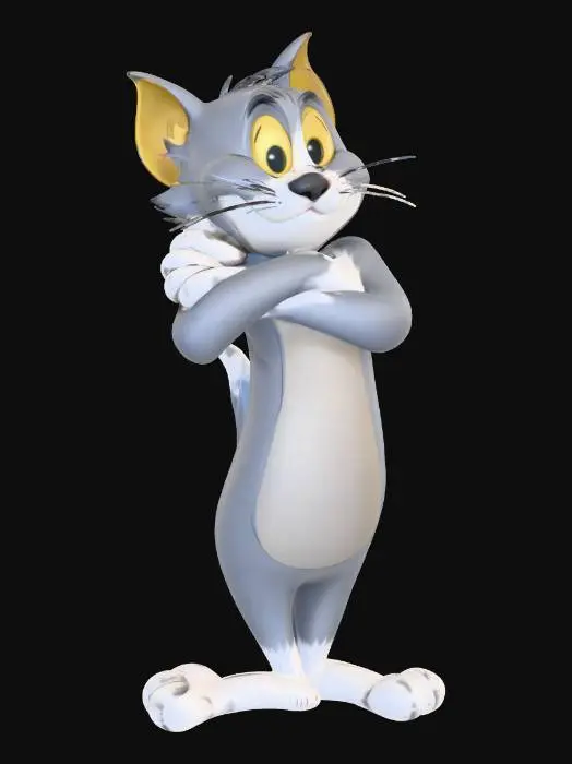 3D model for Confident Cat, Tom