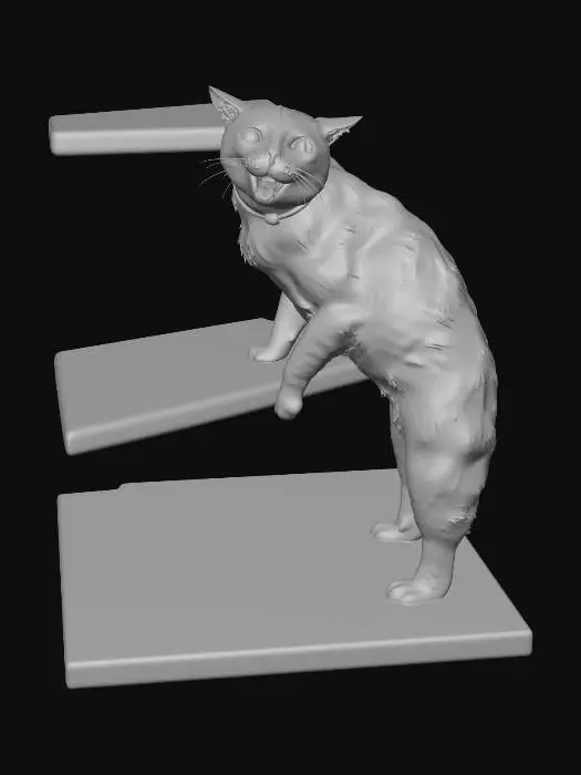 3D model for Cat on Stairs