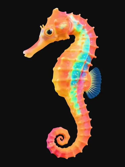 3D model for Rainbow Seahorse