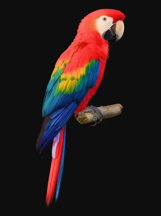 3D model for Scarlet Macaw