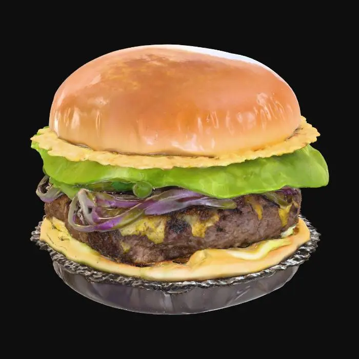 3D model for Gourmet Burger , #food#