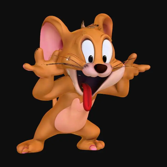 3D model for Excited Mouse Character, Jerry