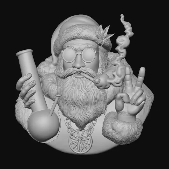 3D model for Santa's Chill Vibes, #Christmas2025#