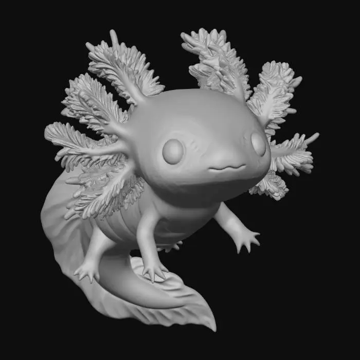 3D model for Bubblegum Axolotl