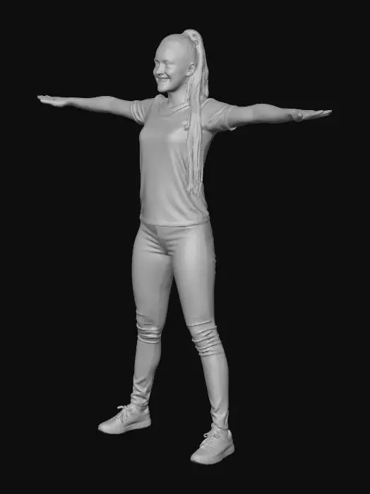 3D model for Ecuador Fan Pose