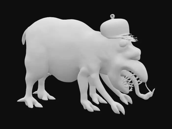 3D model for [Ukraine] Primachenko Spotted Beast, #AroundTheWorld#