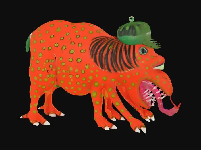 3D model for [Ukraine] Primachenko Spotted Beast, #AroundTheWorld#