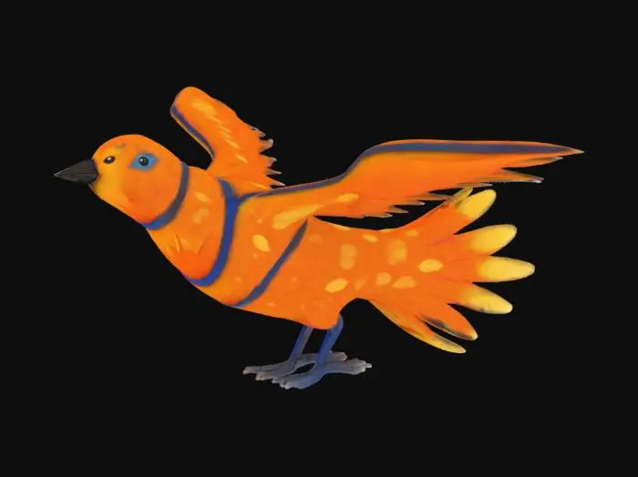 3D model for [Ukraine] Primachenko Scarlet Soarer, #AroundTheWorld#