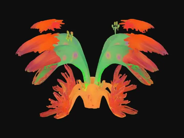 3D model for [Ukraine] Primachenko Carnivorous Bloom Fiesta, #AroundTheWorld#