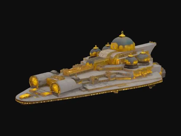 3D model for [Ukraine] St. Sophia's Cathedral in Kyiv as a cosmic starship #AroundTheWorld#