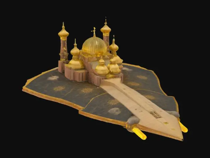 3D model for [Ukraine] St. Sophia's Cathedral in Kyiv as a cosmic starship #AroundTheWorld#