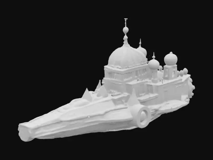 3D model for [Ukraine] St. Sophia's Cathedral in Kyiv as a cosmic starship #AroundTheWorld#