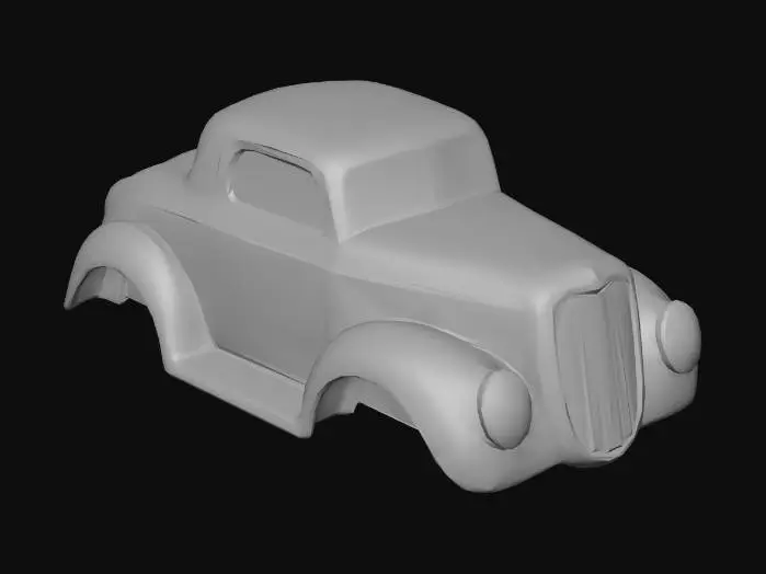 3D model for Turquoise Vintage Roadster