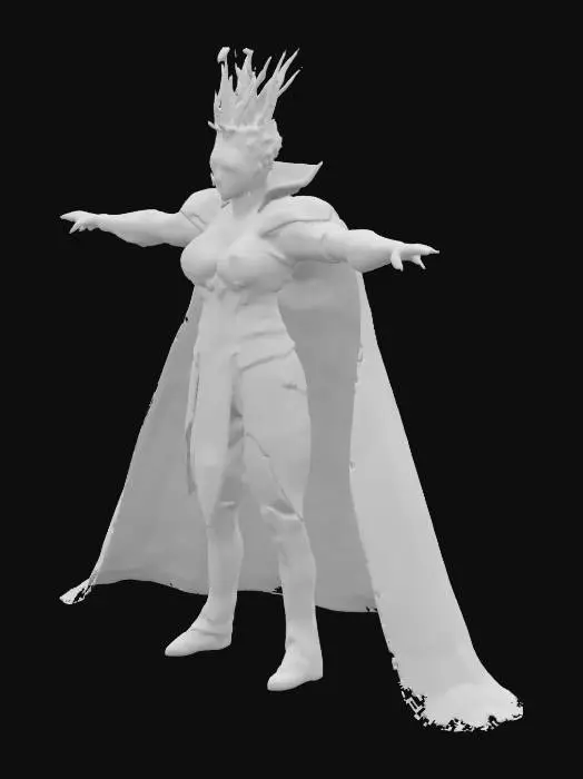 3D model for A most terrible emperor in the universe. CHaracter, T-pose, highly detailed.