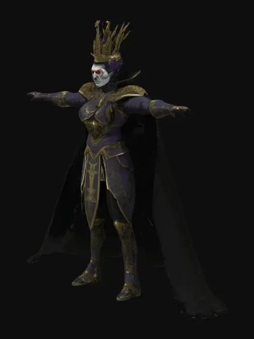 3D model for A most terrible emperor in the universe. CHaracter, T-pose, highly detailed.