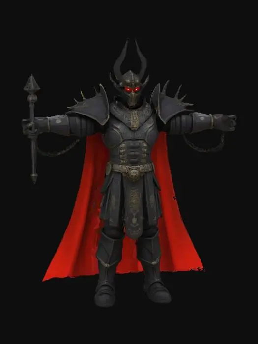 3D model for A most terrible emperor in the universe. CHaracter, T-pose, highly detailed.