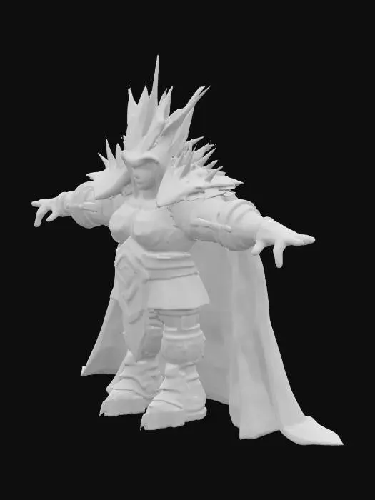 3D model for A most terrible emperor in the universe. CHaracter, T-pose, highly detailed.