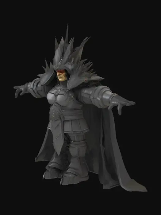 3D model for A most terrible emperor in the universe. CHaracter, T-pose, highly detailed.