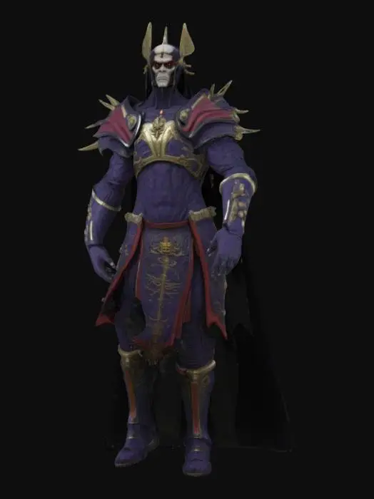 3D model for A most terrible emperor in the universe. CHaracter, T-pose, highly detailed.