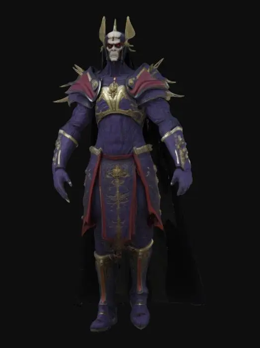 3D model for A most terrible emperor in the universe. CHaracter, T-pose, highly detailed.