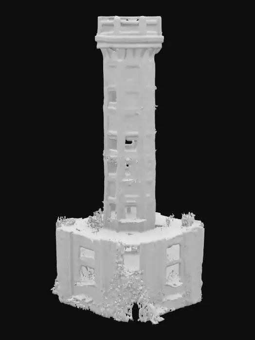 3D model for [Ukraine] damaged donetsk airport tower as a fortress #AroundTheWorld#