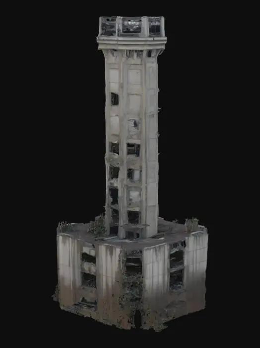 3D model for [Ukraine] damaged donetsk airport tower as a fortress #AroundTheWorld#