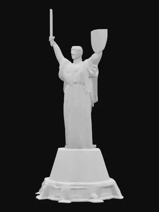 3D model for [Ukraine] Motherland statue character t-Pose , #AroundTheWorld#