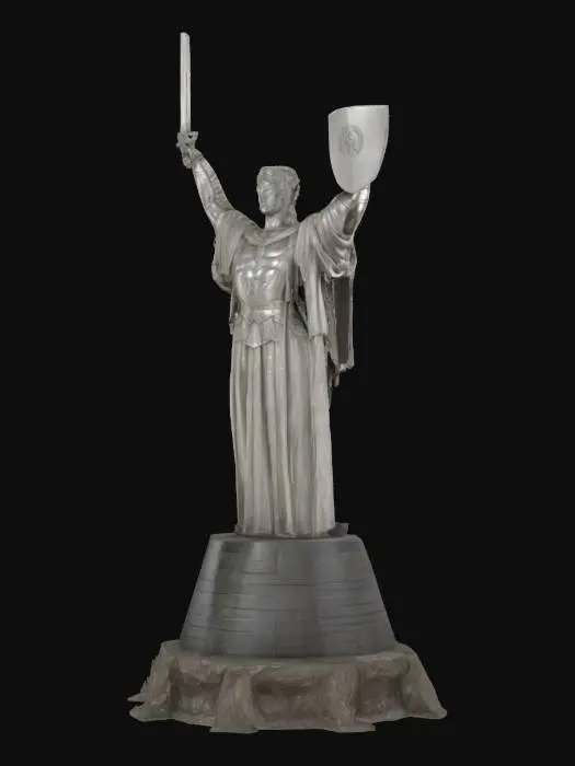 3D model for [Ukraine] Motherland statue character t-Pose , #AroundTheWorld#