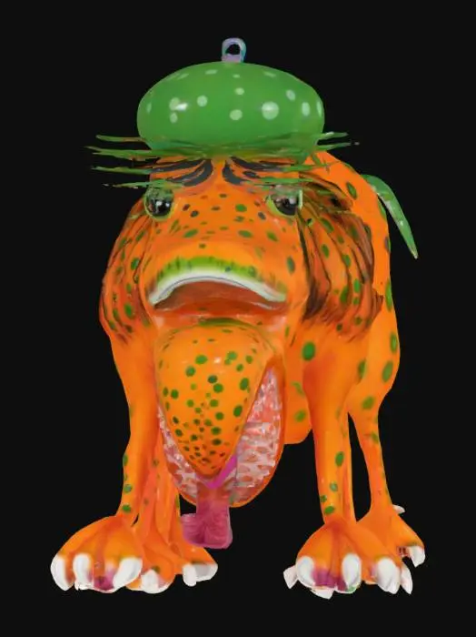 3D model for [Ukraine] Primachenko Spotted Beast, #AroundTheWorld#