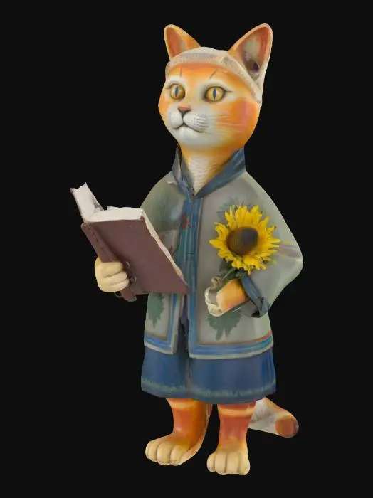 3D model for [Ukraine] Тарас Шевченко у вигляді котика, #AroundTheWorld#