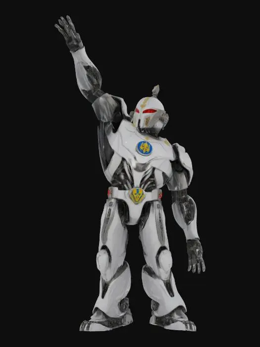 3D model for [Ukraine] Український гетьман Богдан Хмельницький у вигляді металевого робота з майбутнього #AroundTheWorld#