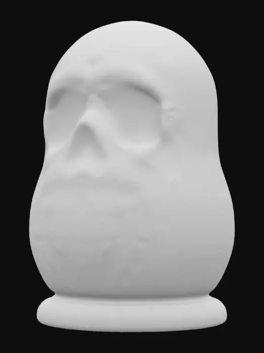 3D model for [Russia] Deadly scary matryoshka in shabe of avia-bomb. Skull face. in  #AroundTheWorld#