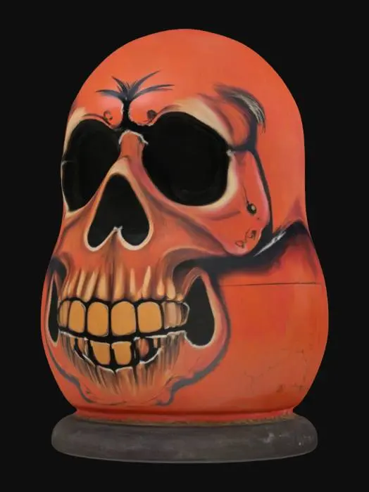 3D model for [Russia] Deadly scary matryoshka in shabe of avia-bomb. Skull face. in  #AroundTheWorld#