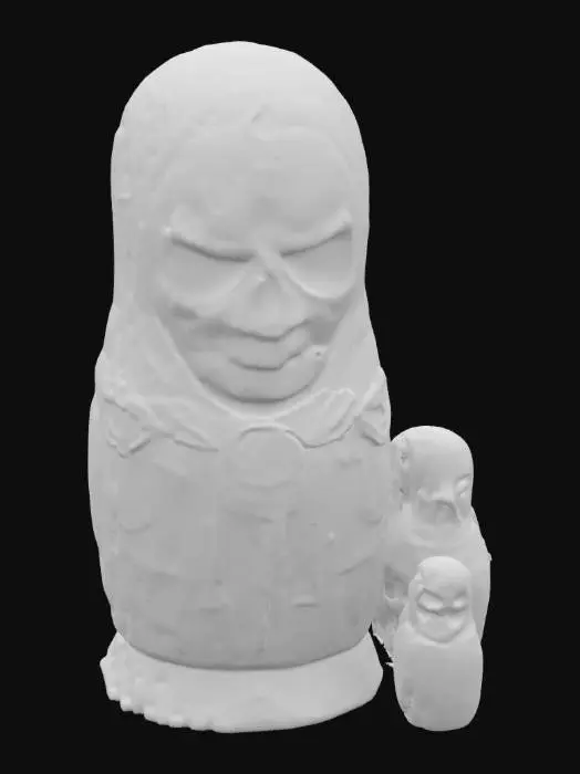 3D model for [Russia] Deadly scary matryoshka in shabe of avia-bomb. Skull face. in  #AroundTheWorld#