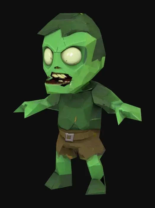 3D model for Low-Poly Zombie