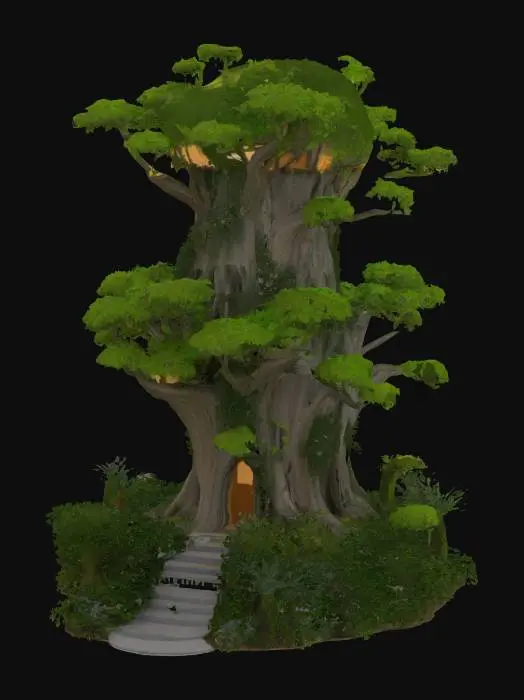 3D model for fantactic living building, biological house