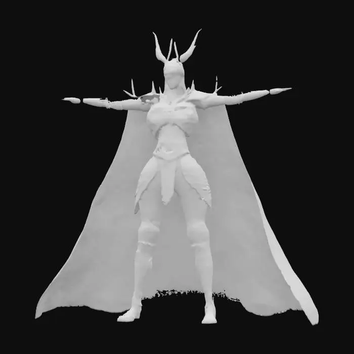 3D model for A most terrible emperor in the universe. CHaracter, T-pose, highly detailed.