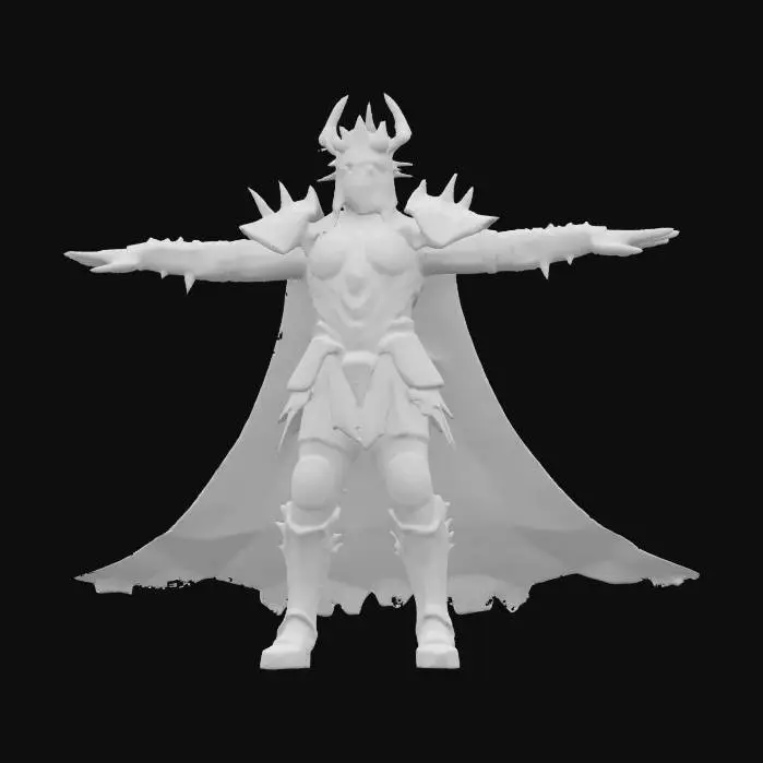 3D model for A most terrible emperor in the universe. CHaracter, T-pose, highly detailed.
