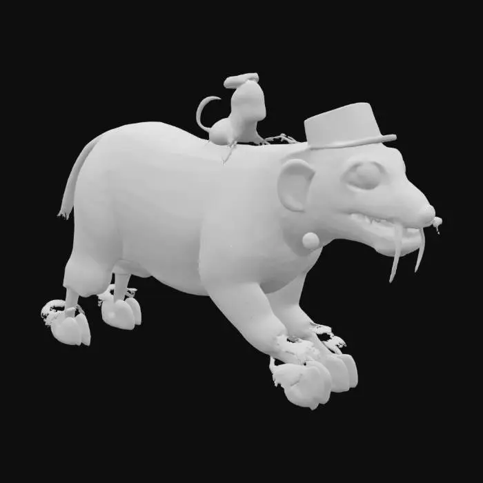 3D model for [Ukraine] Primachenko Whimsical Tiger Ride, #AroundTheWorld#