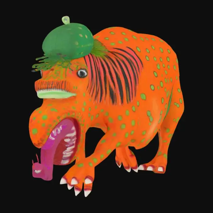 3D model for [Ukraine] Primachenko Spotted Beast, #AroundTheWorld#